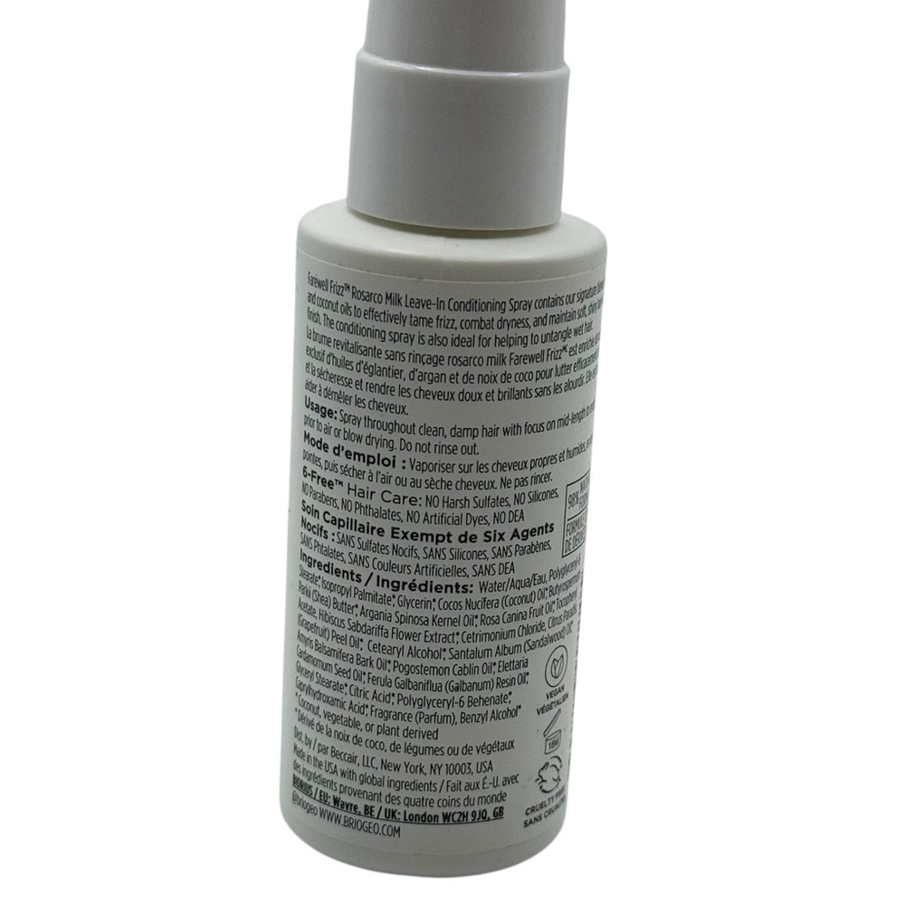 Briogeo Farewell Frizz Rosarco Milk Spray - White with Pink Accents - Picture 3 of 4